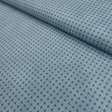 Cotone Americano H 110 cm - MINI QUADRETTI/POLVERE SCURO