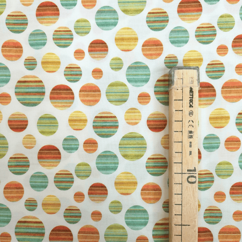 Cotone Americano H 110 cm - CERCHI A STRISCE