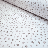 Piquet de coton H 150 cm - ÉTOILES ROSE