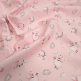 Piquet millerighe con stampa digitale H 150 cm - PECORELLE DOLCI SOGNI/ROSA