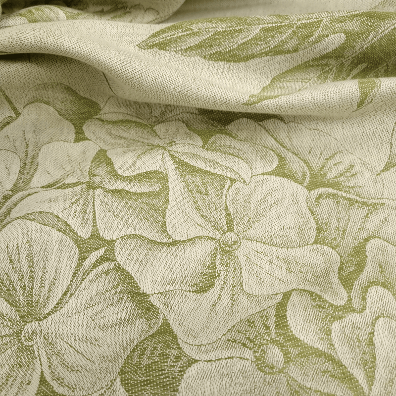 Tovagliato Fiandra in Misto Lino H 180 cm - ORTENSIE VERDE