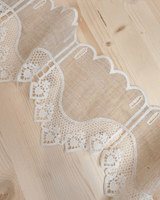 Mantovana H 17 cm - BEIGE/MERLETTO BIANCO