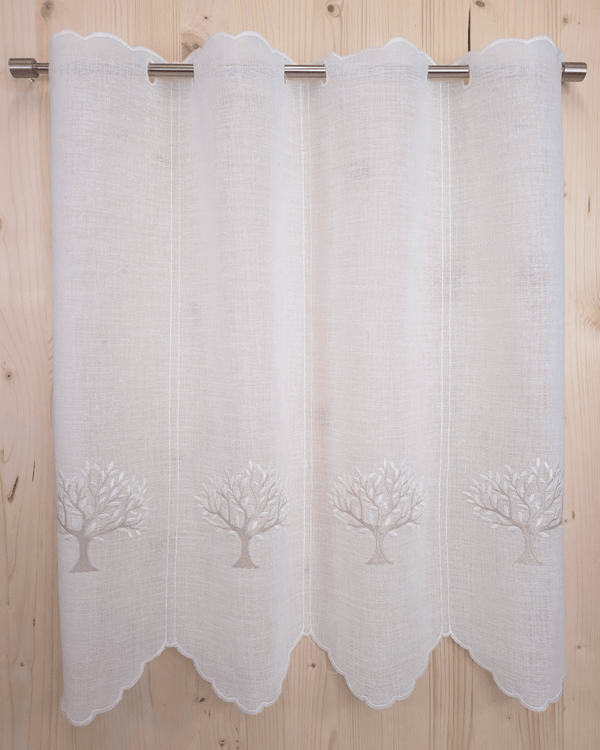Tenda a vetro ricamata - ALBERO DELLA VITA