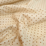 Cotone Americano H 110 cm - POIS RUGGINE