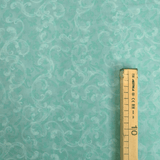 Cotone Americano H 110 cm - DAMASCATO ACQUAMARINA