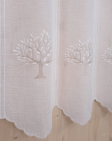 Tenda a vetro ricamata - ALBERO DELLA VITA