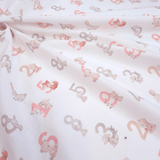 Tessuto Cotone "Collezione Baby Wonderland" H 145 cm - ROSA