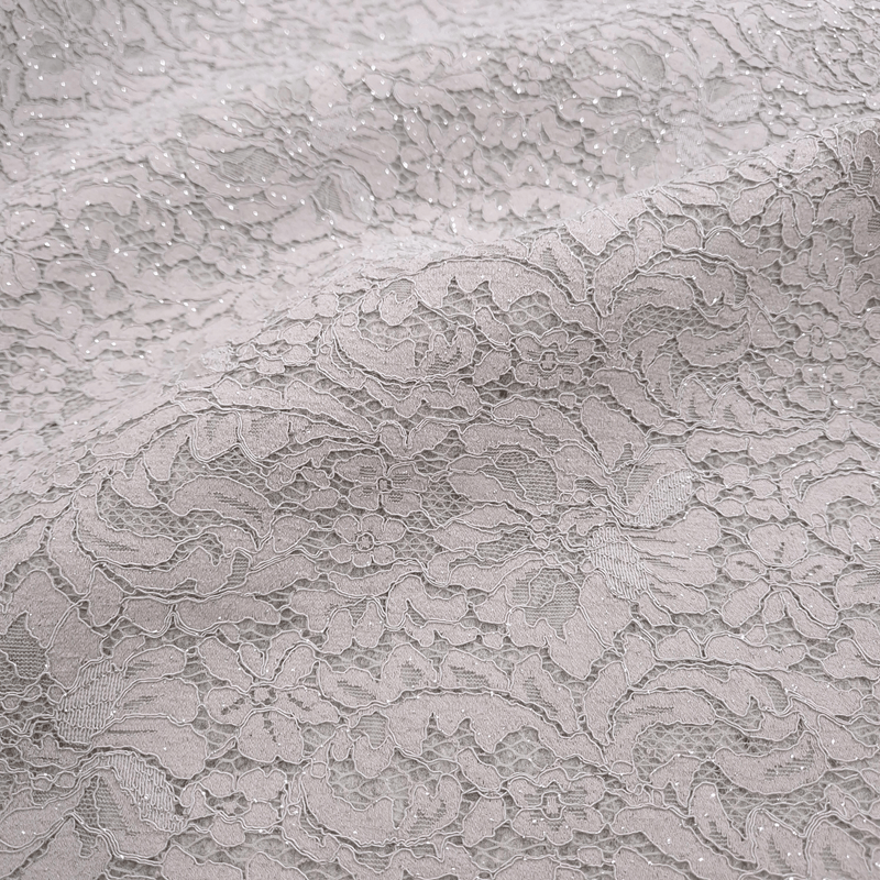 MELANGEGRAUER Wollfilz mit LUREX-SPITZE – Mindestschnitt oder Vielfaches von 25 x 135 cm