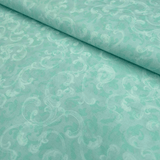 Cotone Americano H 110 cm - DAMASCATO ACQUAMARINA