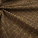 Tessuto Cotone H 110 cm - TARTAN MARRONE
