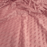 Minky H 150 cm - CUORI ROSA ANTICO