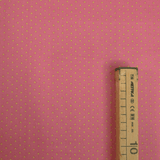 Cotone Americano H 110 cm - POIS VERDI/ROSA
