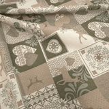 Tessuto Arredo Gobelin H 280 cm - FANTASIA TIROLESE/VERDE MUSCHIO
