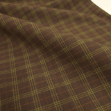 Tessuto Cotone H 110 cm - TARTAN MARRONE