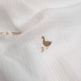 Mussola di Cotone Doppia Garza H 140 cm - PAPERELLE/LATTE