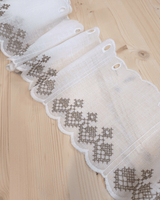 Mantovana H 19 cm - DECORO PUNTO CROCE TORTORA