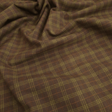 Tessuto Cotone H 110 cm - TARTAN MARRONE