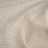 Piquet de coton H 150 cm - COEURS BEIGE