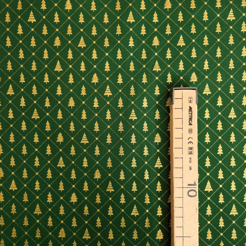 Cotone Natale H 140 cm - PINI E ROMBI/VERDE