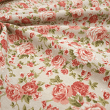Rohbaumwolle H 280 cm - ROSA BLUMEN