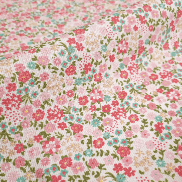 Piquet millerighe H 150 cm - MINI FIORELLINI/ROSA