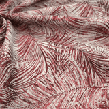Tessuto Arredo Jacquard H 140 cm - FOLIAGE BORDEAUX