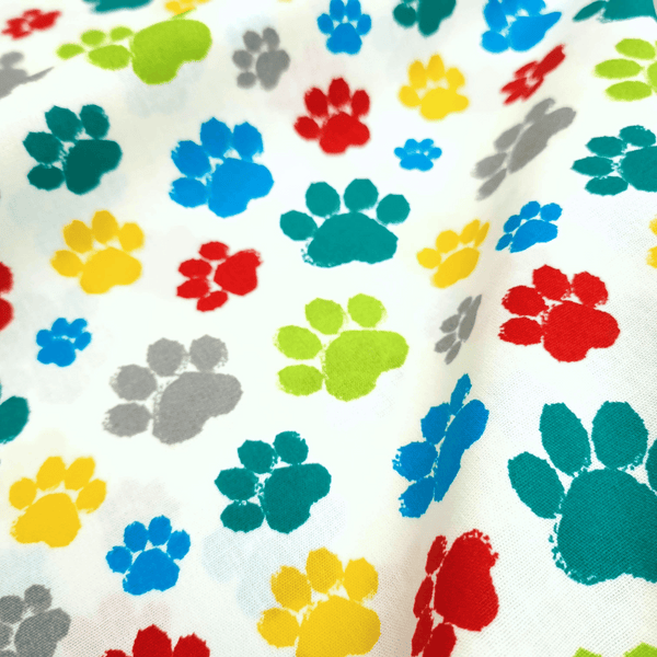 Cotone Bambino H 150 cm - IMPRONTE MULTICOLOR/BIANCO
