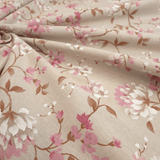 Rohbaumwolle H 280 cm - ROSA BLUMEN