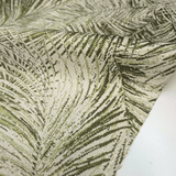 Tessuto Arredo Jacquard H 140 cm - FOLIAGE VERDE/LUREX ORO
