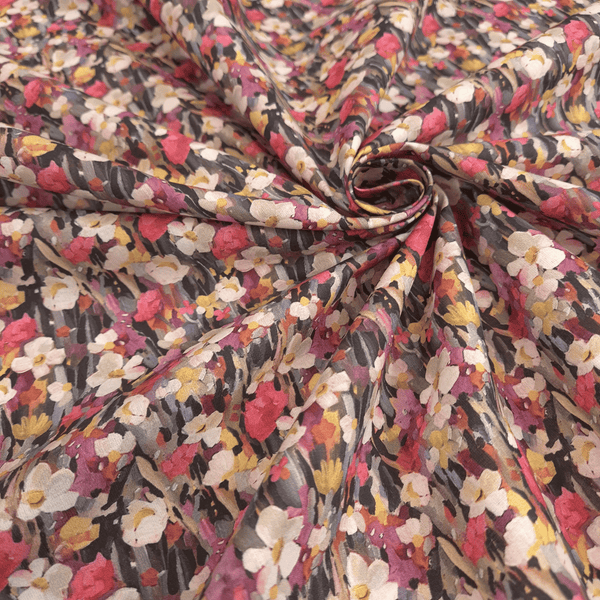 Tessuto Cotone Digital H 150 cm - DIPINTO DI FIORELLINI