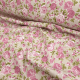 Rohbaumwolle H 280 cm - ROSA BLUMEN
