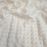 Minky H 150 cm - CUORI BIANCO LATTE