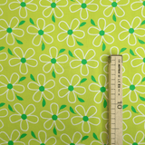 Cotone Americano H 110 cm - MARGHERITONE/VERDE