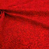 Tessuto Cotone H 280 cm - FANTASIA ROSSO