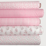 Tessuto Cotone "Collezione Baby Wonderland" H 145 cm - ROSA