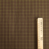 Tessuto Cotone H 110 cm - TARTAN MARRONE