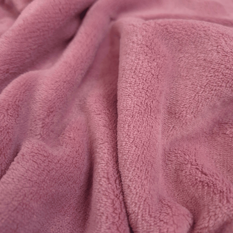 Pile "Coral Fleece" H 150 cm - ROSA ANTICO