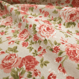 Rohbaumwolle H 280 cm - ROSA BLUMEN