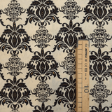 Cotone Americano H 110 cm - DAMASCATO NERO