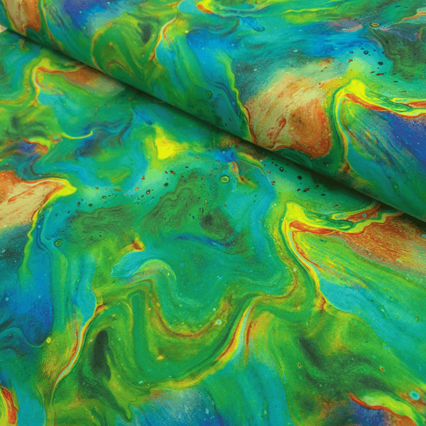 Cotone Americano H 110 cm - ONDE CROMATICHE/VERDE