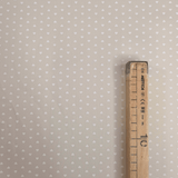 Piquet de coton H 150 cm - COEURS BEIGE