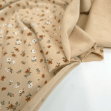 Jersey di Cotone H 150 cm - FIORELLINI/BEIGE