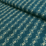 Cotone Americano H 110 cm - MINI ROSELLINE/BLU