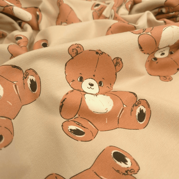 Felpa Garzata/French Terry H 150 cm - TEDDY BEAR BEIGE