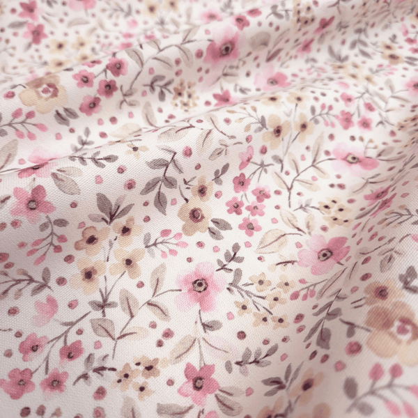 Panama Misto Cotone H 300 cm - FIORELLINI ROSA