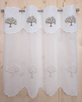 Tenda a vetro ricamata - ALBERO DELLA VITA