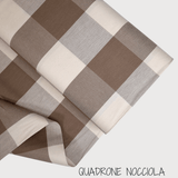 Kollektion „Streifen, Quadrat und Uni“, H 180 cm – HASELNUSS 