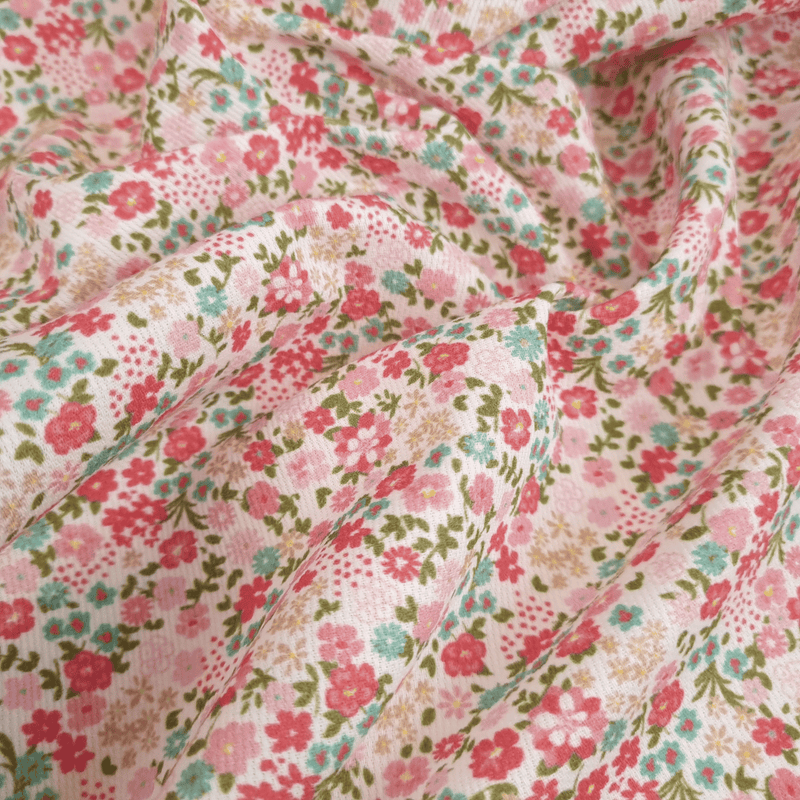 Piquet millerighe H 150 cm - MINI FIORELLINI/ROSA