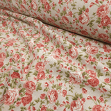 Rohbaumwolle H 280 cm - ROSA BLUMEN