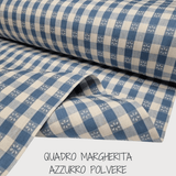 Kollektion „Streifen, Quadrat und Uni“, H 180 cm – PULVERBLAU 